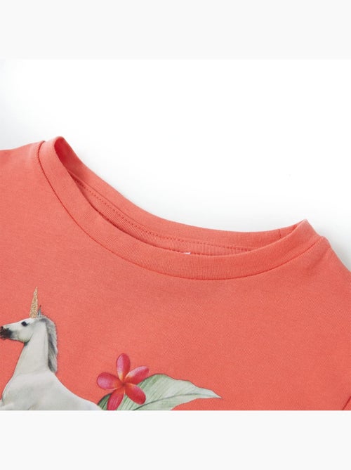 T-shirt manches courtes coton élasthanne licorne - vidaxl - Kiabi T-shirt manches courtes coton élasthanne licorne - vidaxl - Kiabi