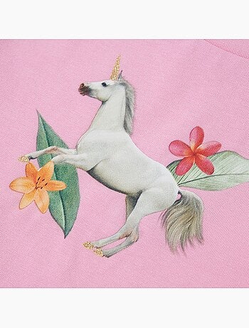 T-shirt manches courtes coton élasthanne licorne - vidaxl