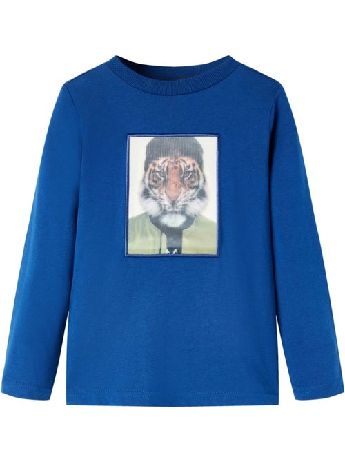 T-shirt manches courtes coton enfant col rond imprimé animal - vidaxl - Kiabi T-shirt manches courtes coton enfant col rond imprimé animal - vidaxl - Kiabi