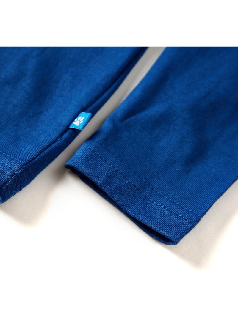 T-shirt manches courtes coton enfant col rond imprimé animal - vidaxl Bleu - Kiabi