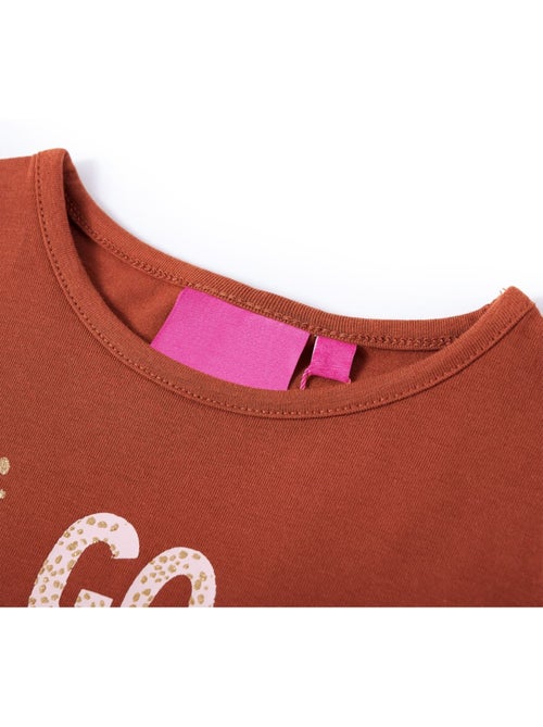 T-shirt manches courtes coton enfant graphique go wild - vidaxl - Kiabi T-shirt manches courtes coton enfant graphique go wild - vidaxl - Kiabi