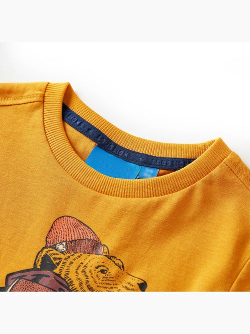 T-shirt manches courtes coton graphique col rond - vidaxl - Kiabi T-shirt manches courtes coton graphique col rond - vidaxl - Kiabi