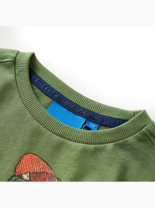 T-shirt manches courtes coton graphique col rond - vidaxl - Kiabi T-shirt manches courtes coton graphique col rond - vidaxl - Kiabi