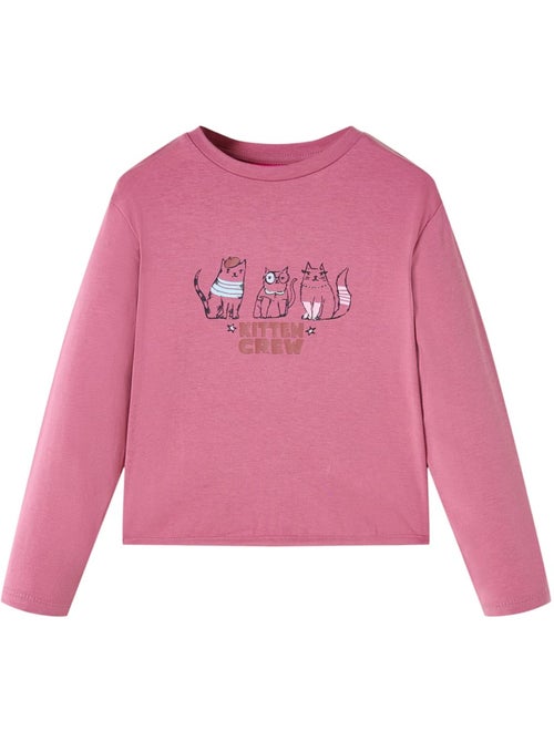 T-shirt manches courtes coton imprimé chat cat crew col rond - vidaxl - Kiabi T-shirt manches courtes coton imprimé chat cat crew col rond - vidaxl - Kiabi