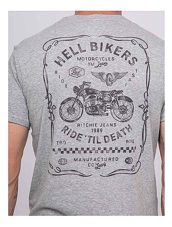 T-shirt manches courtes coton imprimé jopatriot