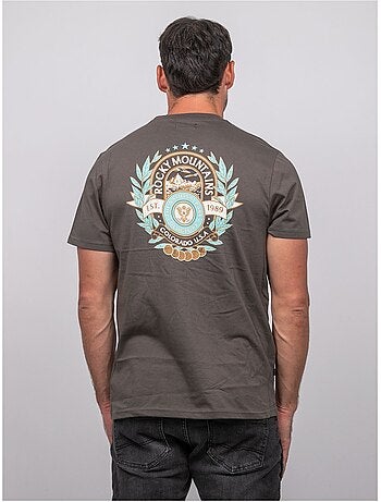 T shirt manches courtes coton motif dos jargus