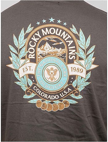 T shirt manches courtes coton motif dos jargus
