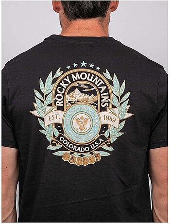 T shirt manches courtes coton motif dos jargus