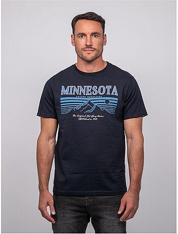 T-shirt manches courtes coton motif montagne jampago