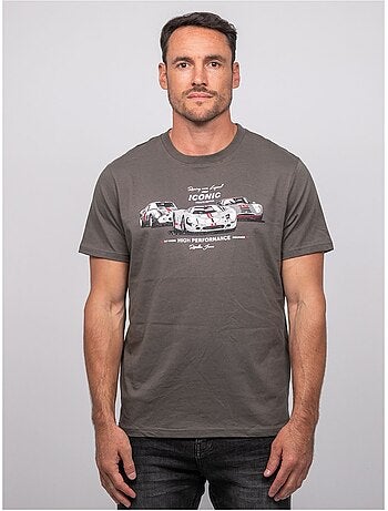 T shirt manches courtes coton motif voitures de course jigator