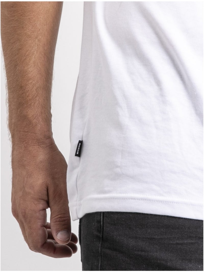 T-shirt manches courtes coton oversize jocitron Blanc - Kiabi
