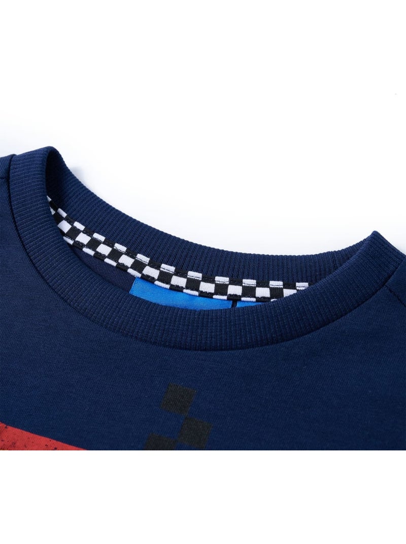 T-shirt manches courtes coton pour enfant - vidaxl Bleu - Kiabi