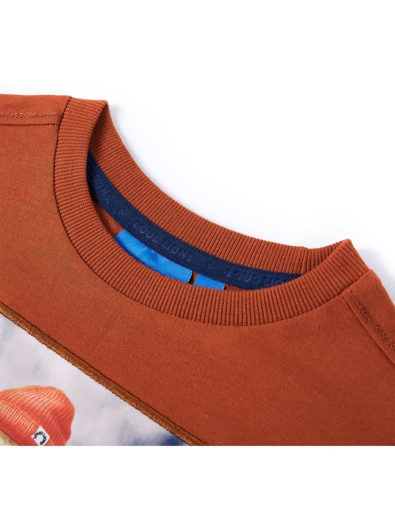 T-shirt manches courtes coton pour enfant - vidaxl Orange - Kiabi