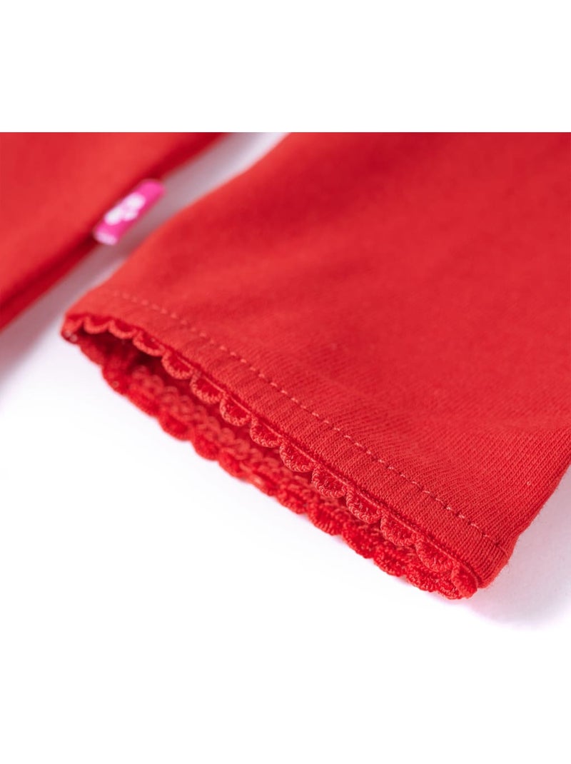T-shirt manches courtes coton pour enfant - vidaxl Rouge - Kiabi