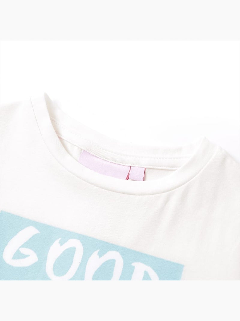 T-shirt manches courtes coton stretch chien en bateau vibes - vidaxl Blanc - Kiabi