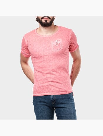 T-shirt manches courtes couleur delavée
