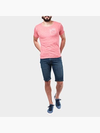 T-shirt manches courtes couleur delavée