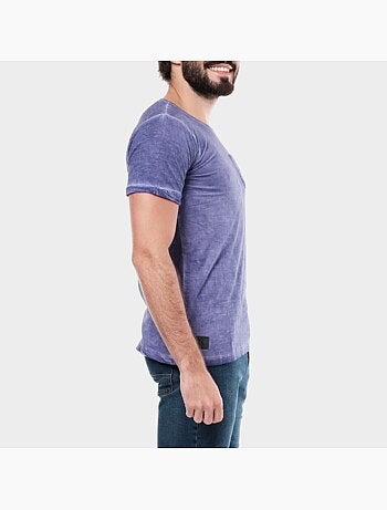 T-shirt manches courtes couleur delavée