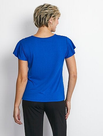 T-shirt manches courtes dentelle