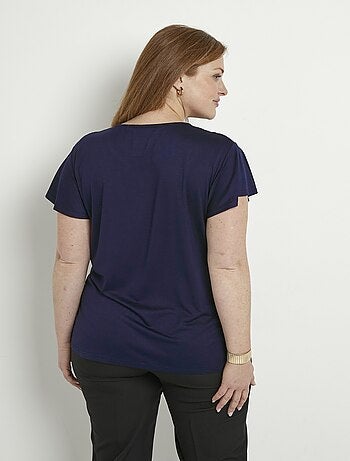 T-shirt manches courtes dentelle