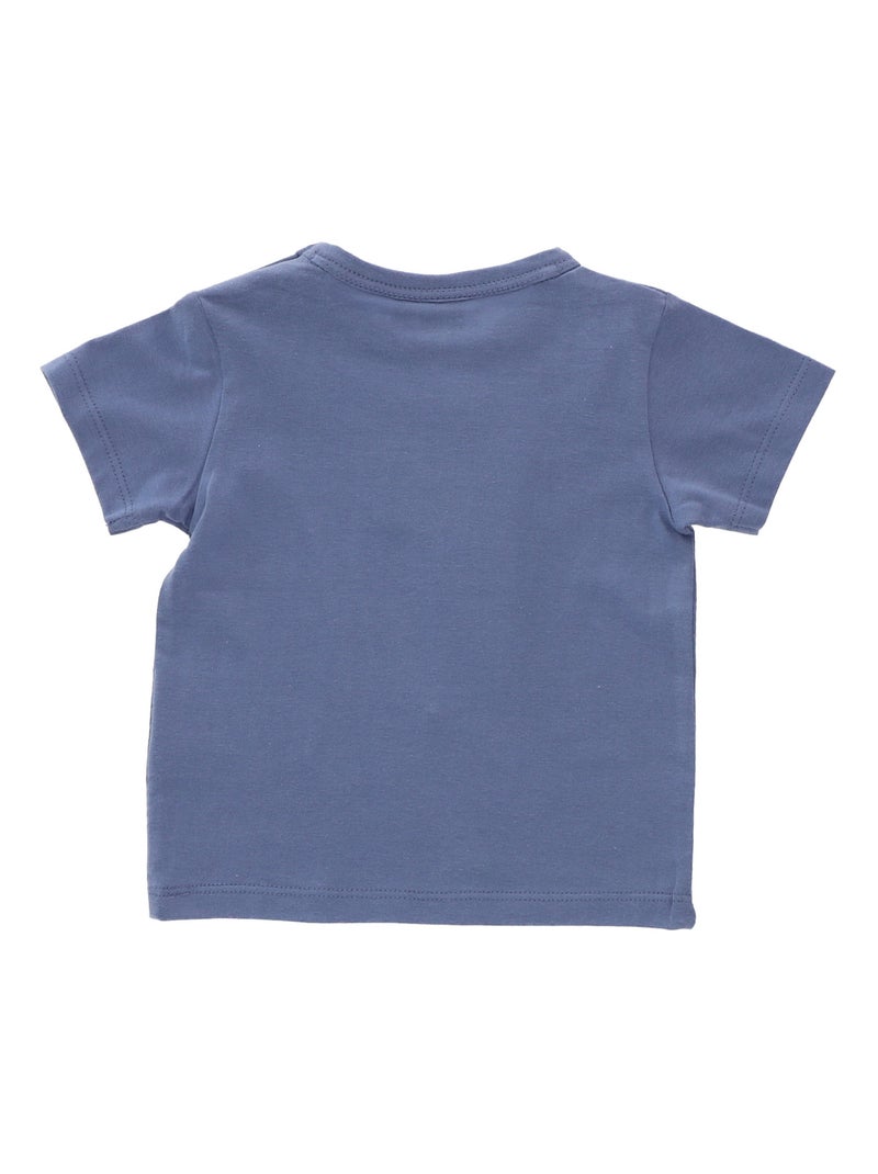 T-shirt manches courtes Disney Mickey Bleu - Kiabi