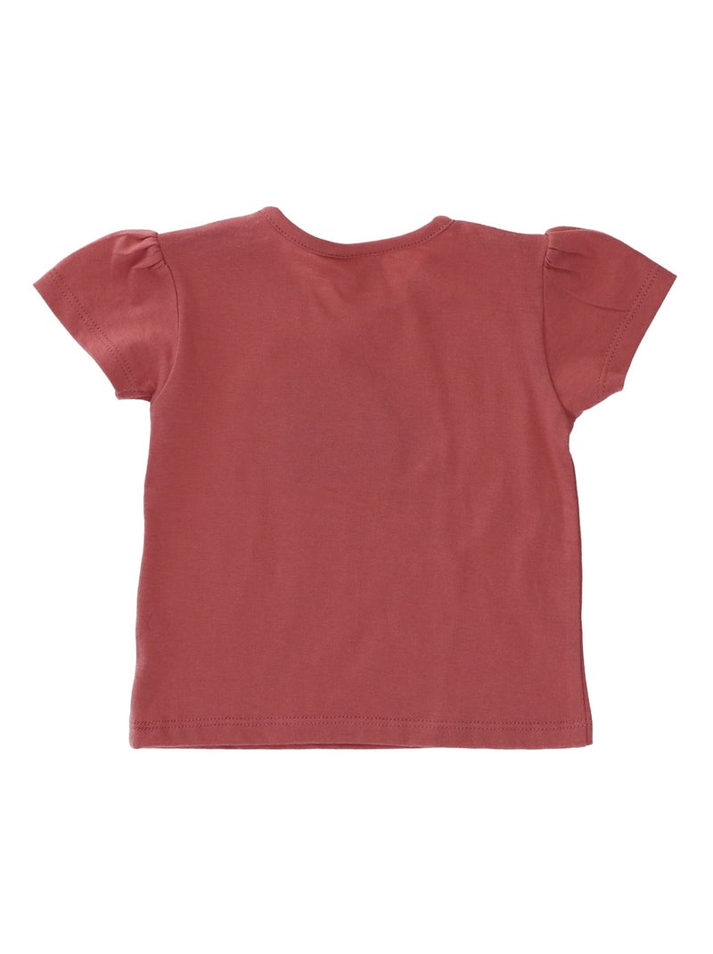 T-shirt manches courtes Disney Nala Roi Lion Rose - Kiabi