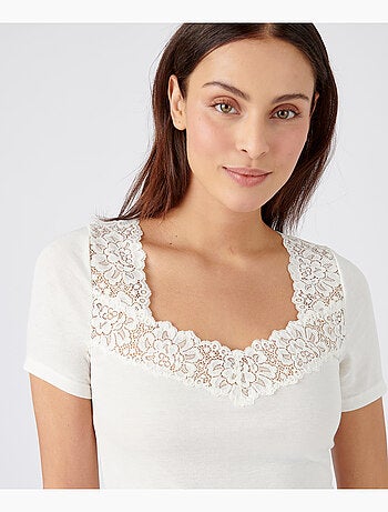 T-shirt manches courtes Douceur soyeuse Thermolactyl thermique - Damart