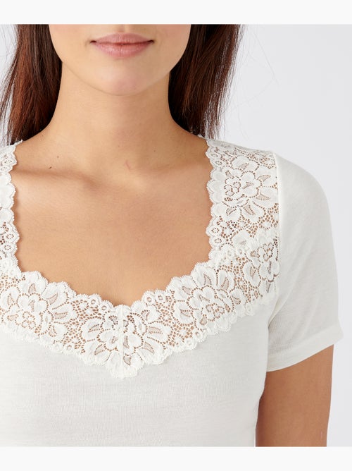 T-shirt manches courtes Douceur soyeuse Thermolactyl thermique - Damart - Kiabi