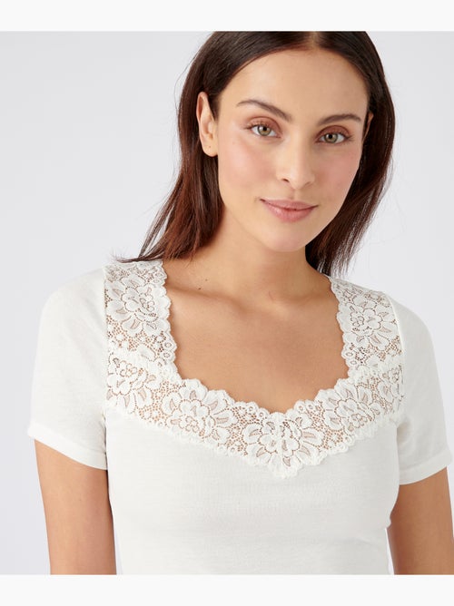 T-shirt manches courtes Douceur soyeuse Thermolactyl thermique - Damart - Kiabi