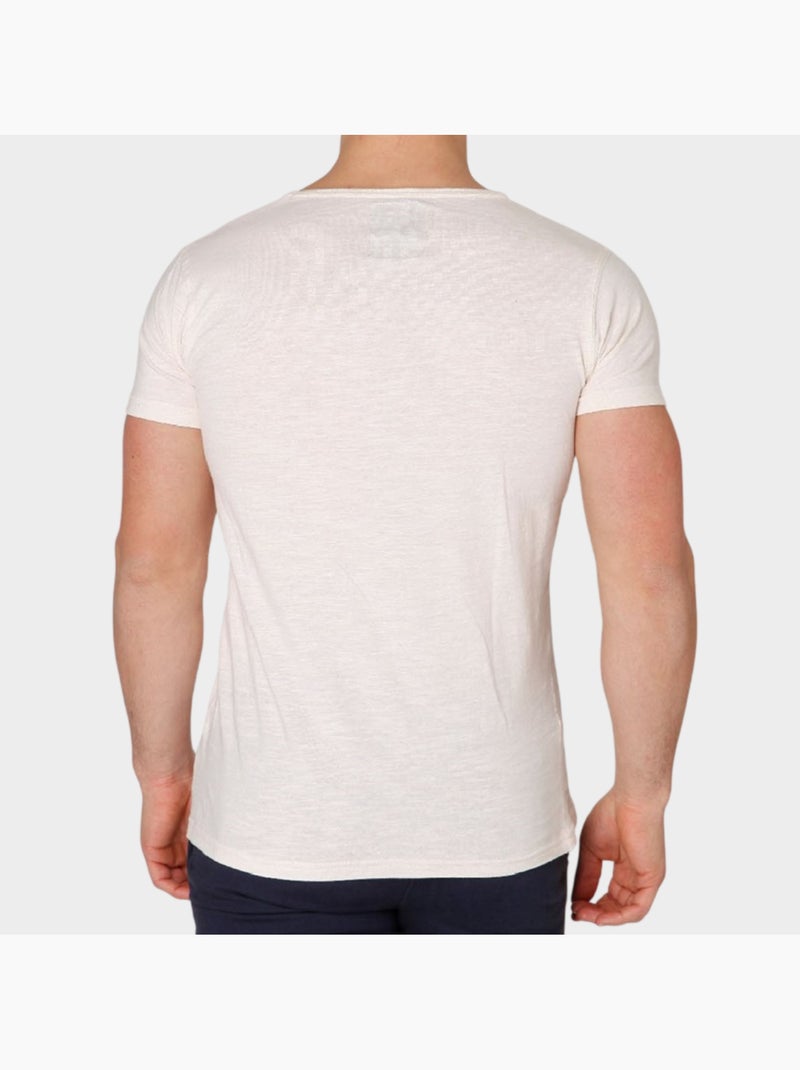 T-shirt manches courtes Ecru - Kiabi