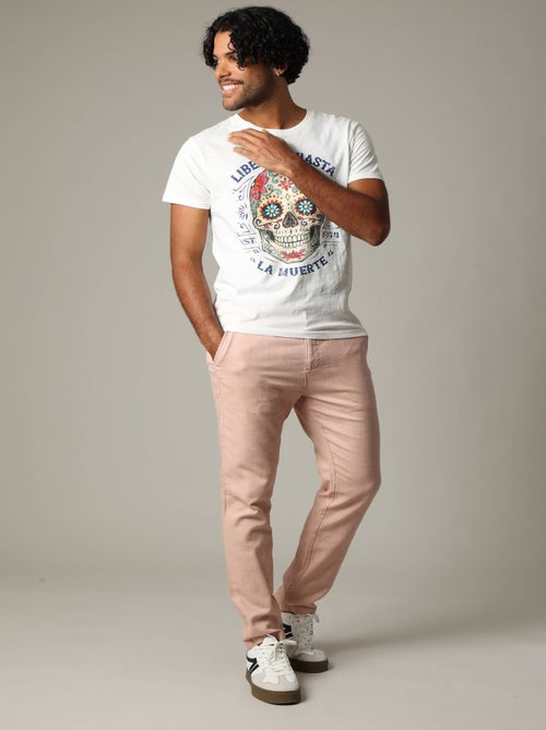 T-shirt manches courtes en coton au style unique 'Deeluxe' - Kiabi