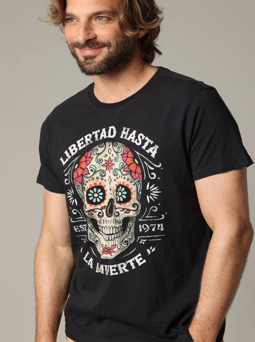 T-shirt manches courtes en coton au style unique 'Deeluxe' - Kiabi