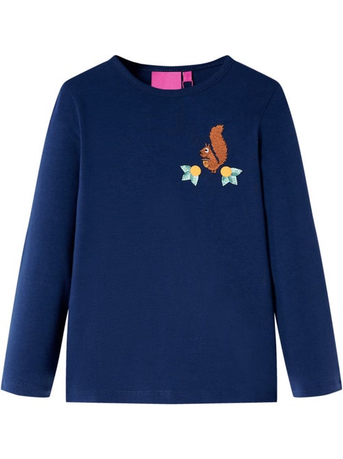 T-shirt manches courtes en coton encolure ronde écureuil - vidaxl - Kiabi
