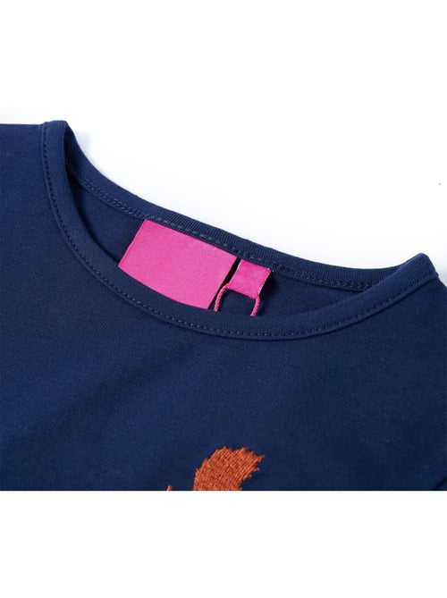 T-shirt manches courtes en coton encolure ronde écureuil - vidaxl - Kiabi