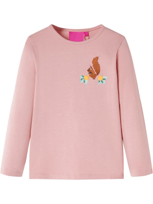 T-shirt manches courtes en coton encolure ronde écureuil - vidaxl - Kiabi