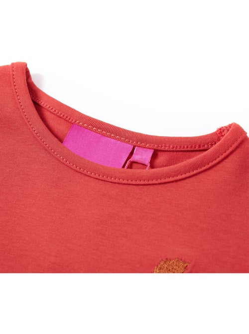 T-shirt manches courtes en coton encolure ronde écureuil - vidaxl - Kiabi
