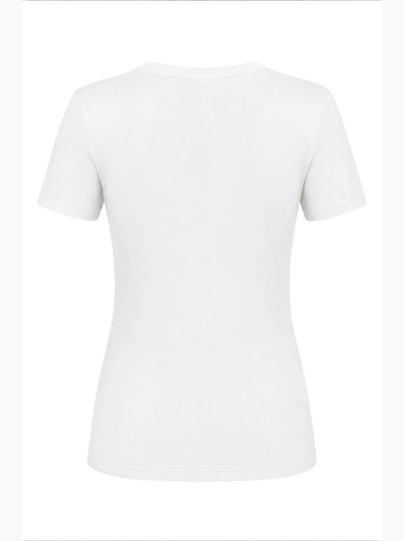 T-shirt manches courtes en coton mixray Blanc - Kiabi