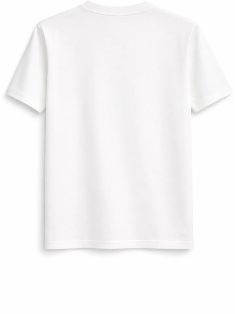 T-shirt manches courtes en coton mixray Blanc - Kiabi