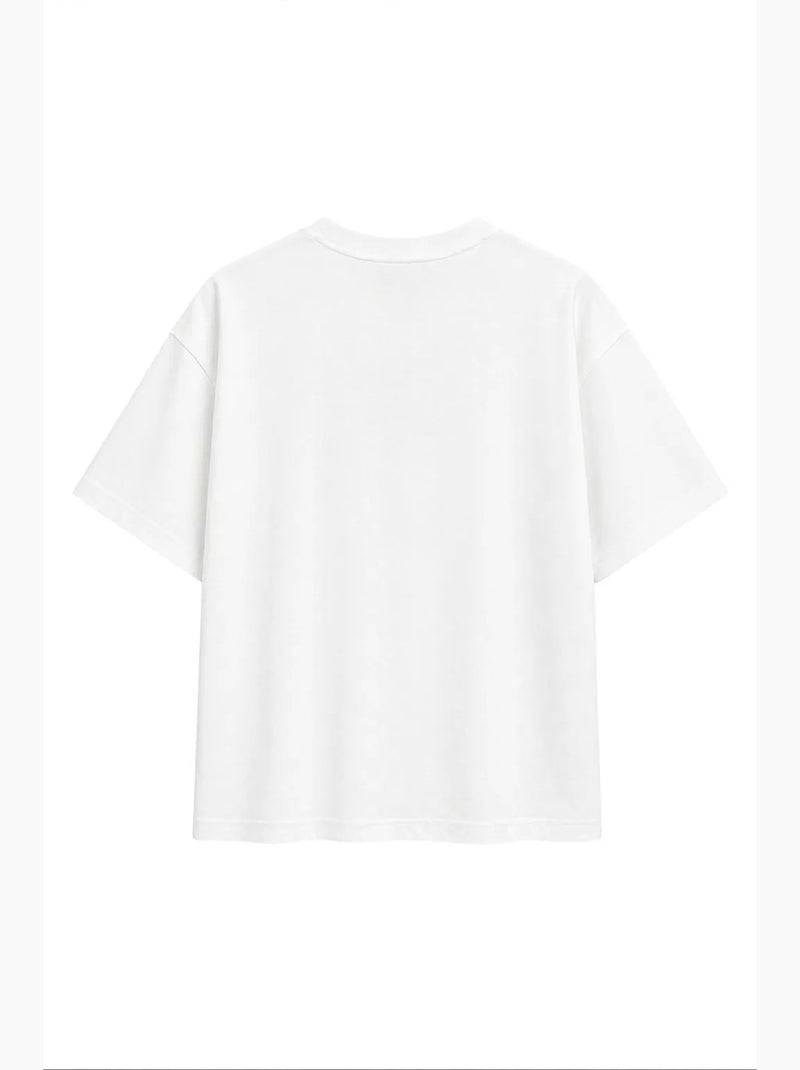 T-shirt manches courtes en coton mixray Blanc - Kiabi