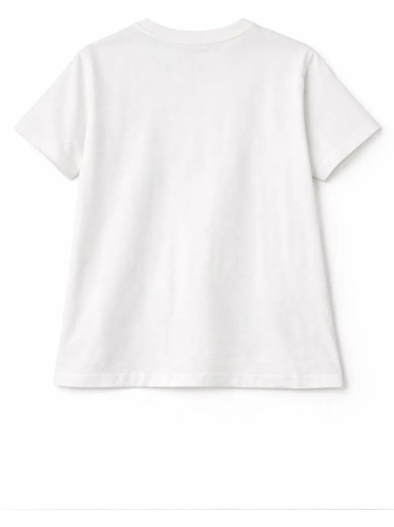 T-shirt manches courtes en coton mixray Blanc - Kiabi