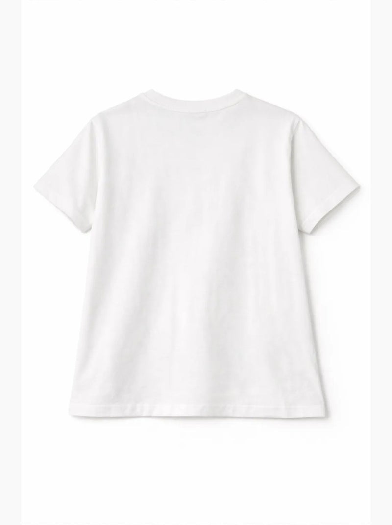 T-shirt manches courtes en coton mixray Blanc - Kiabi