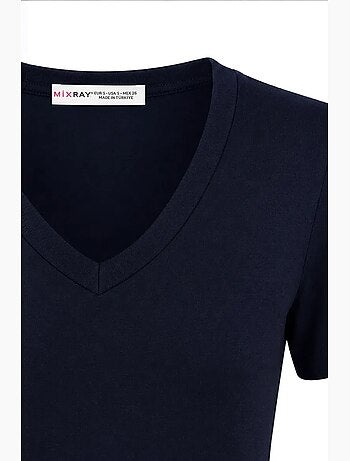 T-shirt manches courtes en coton mixray