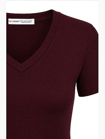 T-shirt manches courtes en coton mixray