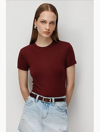T-shirt manches courtes en coton mixray