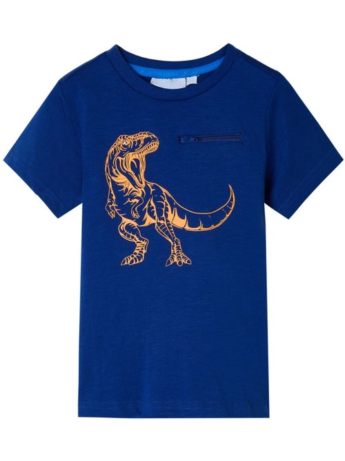 T-shirt manches courtes en coton motif dinosaures - vidaxl - Kiabi
