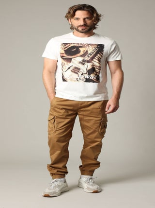 T-shirt manches courtes en coton pour un style décontracté 'Deeluxe'