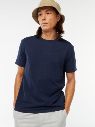 T-shirt manches courtes en maille fantaisie