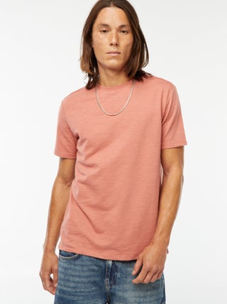 T-shirt manches courtes en maille fantaisie