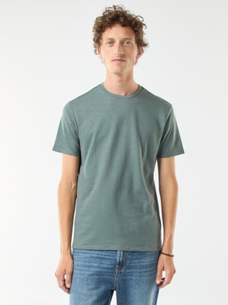T-shirt manches courtes en maille fantaisie