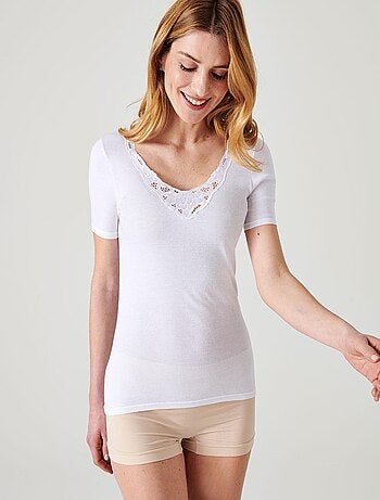 T-shirt manches courtes Essential pur coton peigné - Damart